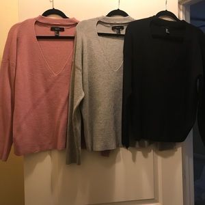 3 sweaters from forever 21